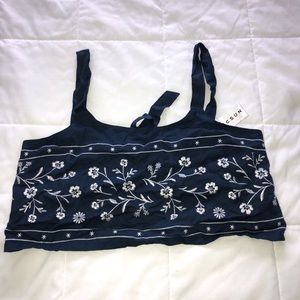 PacSun floral crop tank